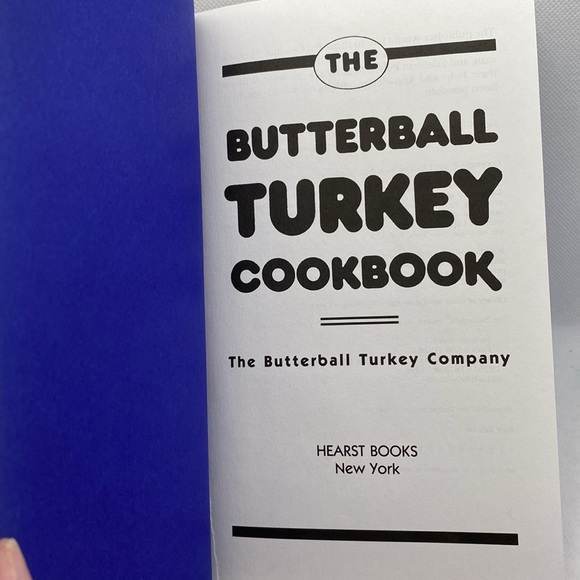 The Butterball Turkey Cookbook Hardcover First Edition 1992 - Picture 6 of 12
